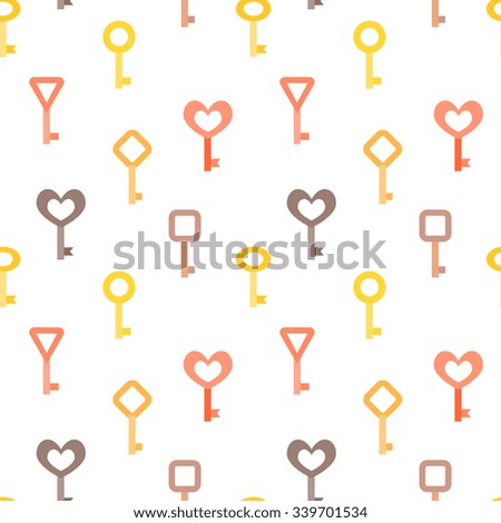  colored keys pattern seamless vector