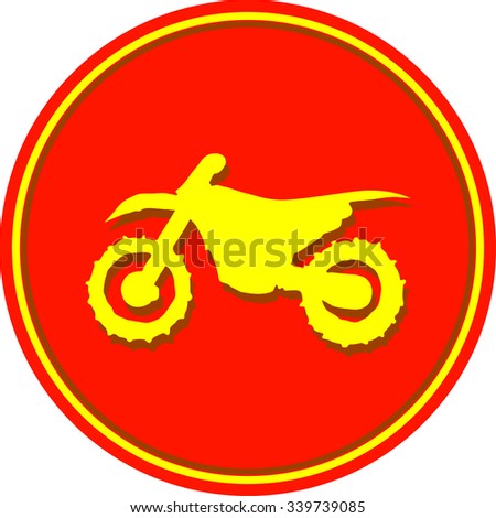 Motocross motorbike background, vector illustration 