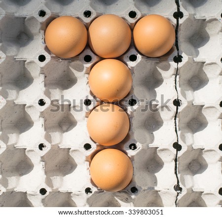 T, eggs alphabet 