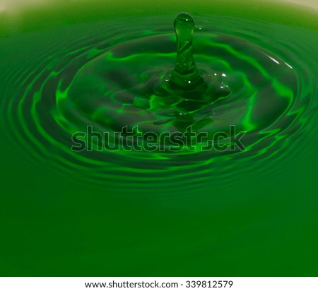  green water drop
