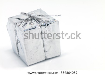 Gift box on white background. colorful gifts box.