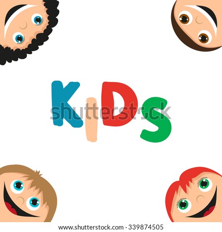 kids faces frame