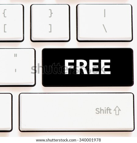 Computer keyboard with free 