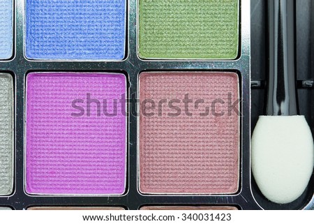 Close up make up collection