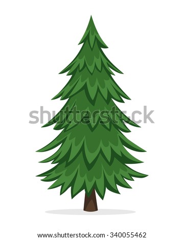 Cartoon Pine Tree
