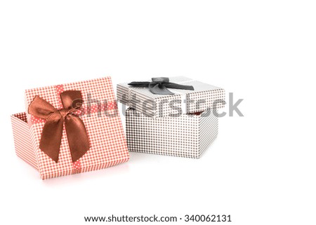 gift box on  the white background