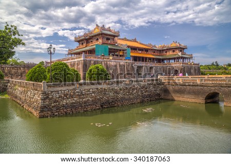 Imperial Royal Palace of Nguyen dynasty in Hue, Vietnam Royalty-Free Stock Photo #340187063