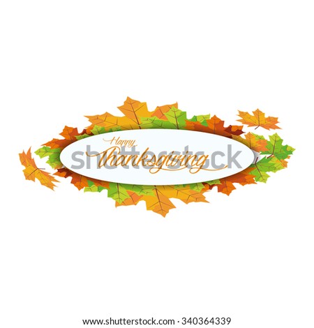Colored background with text for thanksgiving day