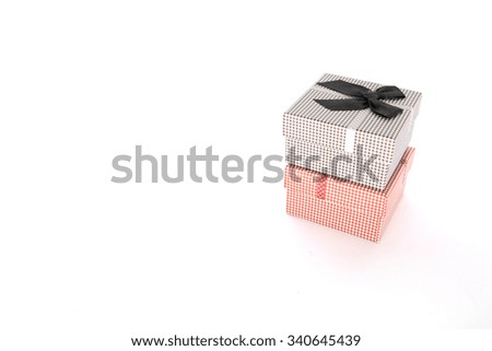 gift box  on  the white background

