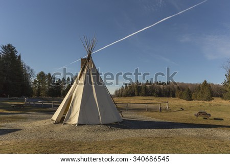 Native American teepee