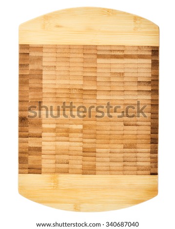 Cutting board isolated on white background