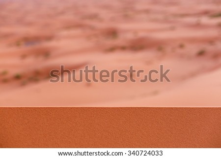 Moroccan desert landscape. Dunes background.
