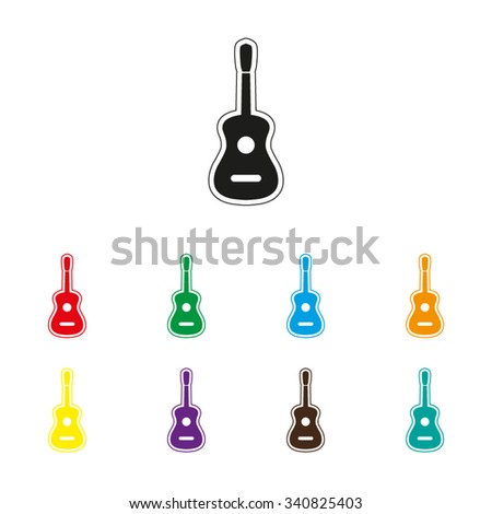 Guitar - color vector icon