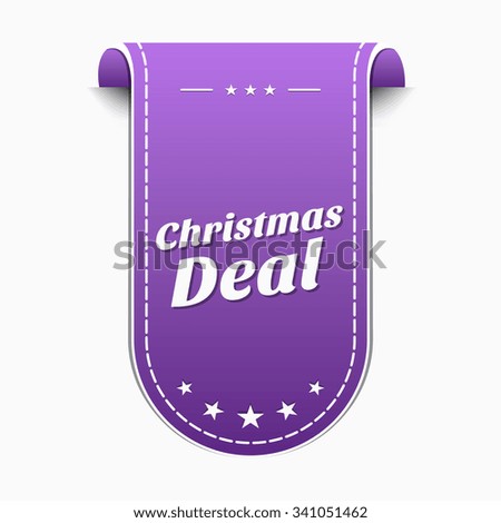 Christmas Deal Violet Vector Icon Design