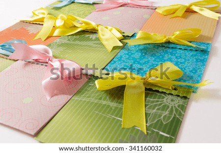 Handmade party envelopes