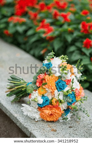 autumn, bridal bouquet, wedding in the autumn