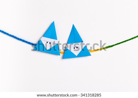 Origami Santa Claus paper craft