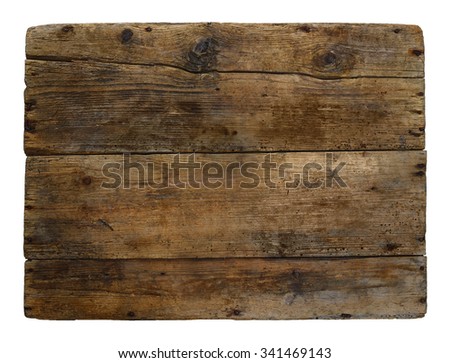 Old wooden box marked time.Background, texture,isolated. Royalty-Free Stock Photo #341469143