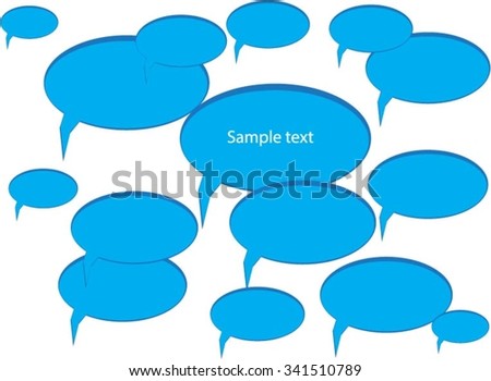 Abstract Background with Speech Bubbles