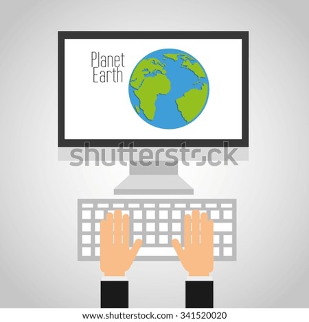 earth planet design, vector illustration eps10 graphic 