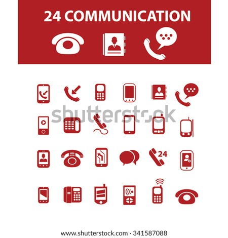 communication, connection, technology, mobile  icons, signs vector concept set for infographics, mobile, website, application
