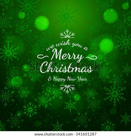 Sample Christmas cards with colorful text. The texture of the snowflakes. Bright winter background for greetings, invitations and other cards. Vector.