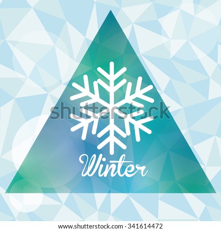 Winter concept with season icons design, vector illustration 10 eps graphic.