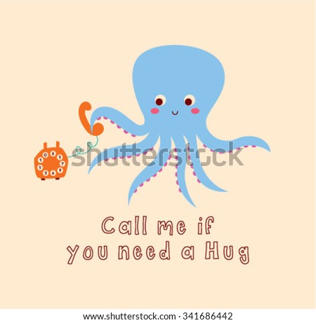 octopus call me card