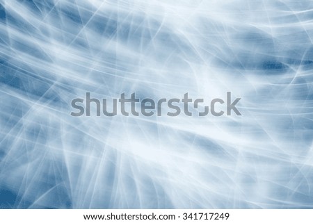 abstract blue background with wavy lines crossed in space