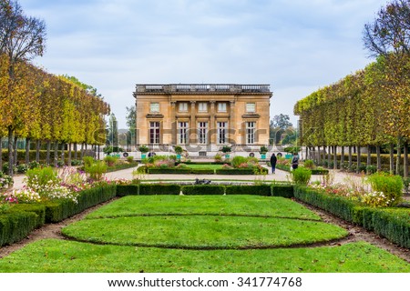 Petit Trianon - Versailles gardens Royalty-Free Stock Photo #341774768