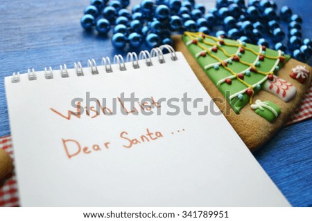 Christmas toys, Christmas decorations, Christmas balls, notebook,gingerbread.Christmas and New Year concept