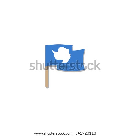 Flag of Antarctica - vector illustration