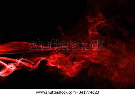 movement of red smoke,