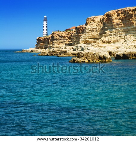 Lighthouse on the Sevastopol Coast, Ukraine