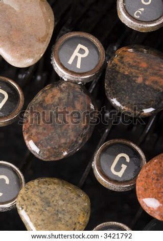 Typewriter keys