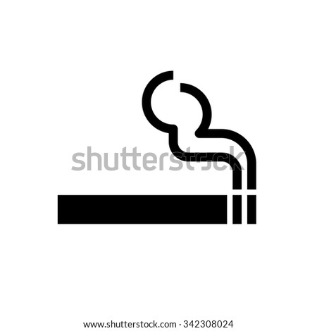 Smoke icon . Vector illustration