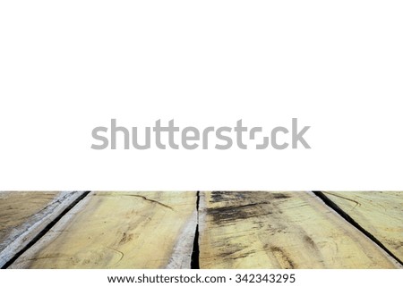 wood floor on white background