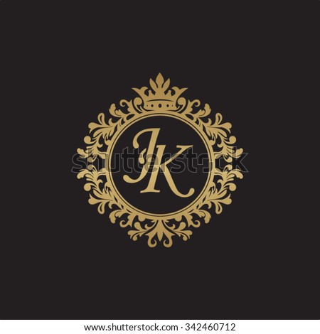 Fr Initial Luxury Ornament Monogram Logo Royalty Free Stock Vector Avopix Com