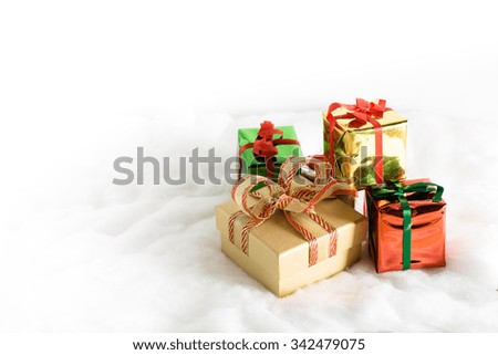 gifts box on white background