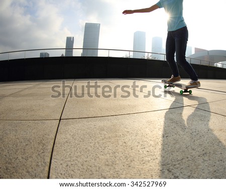 skateboarder  skateboarding on city