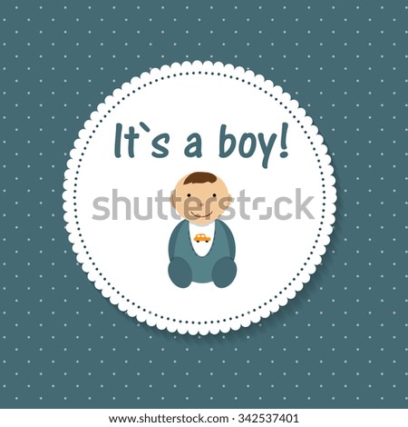  Illustration for Newborn Litle Boy 