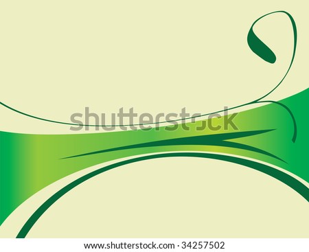 Striped abstract background of green. Vector illustration