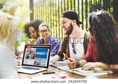 Diverse People Studying Students Campus Concept Royalty-Free Stock Photo #342604700