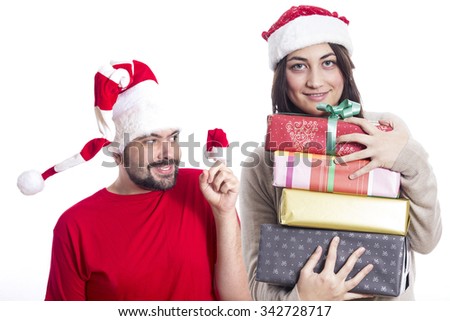 Couple at Christmas