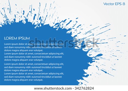 Vector splash background. Golden splash banner. Vector illustration.