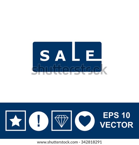 SALE tag vector icon.