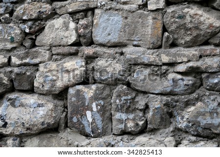 Beautiful stone rock structure photographed close up