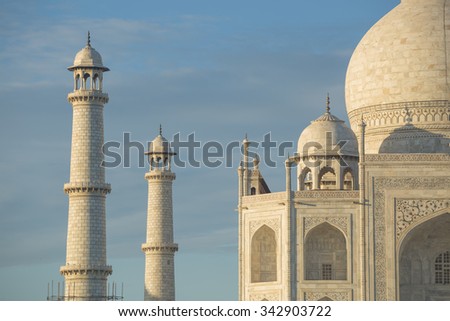 Taj Mahal. Agra, India Royalty-Free Stock Photo #342903722