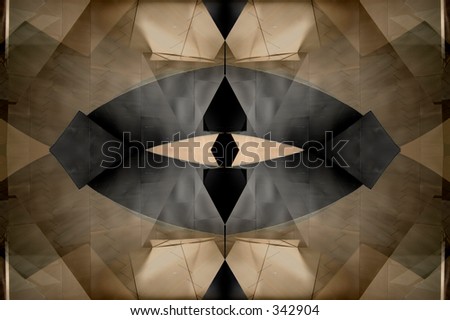 Abstract design created from architectural elements