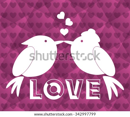 Love concept and romantic icons design, vector illustration 10 eps graphic.